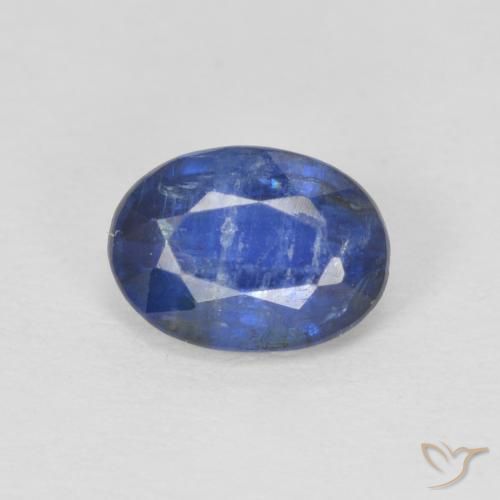 1.02ct 天然 ダークブルー カイヤナイト, 楕円形, SI