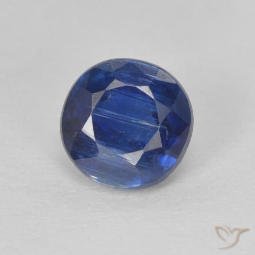 1.19ct 天然 ダークブルー カイヤナイト, ラウンド, SI