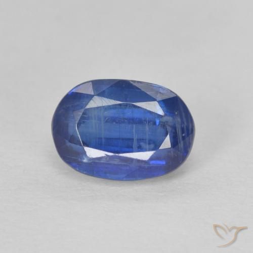 1.25ct 天然 ディープブルー カイヤナイト, 楕円形, SI