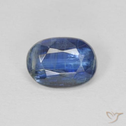 1.05ct 天然 ディープブルー カイヤナイト, 楕円形, SI