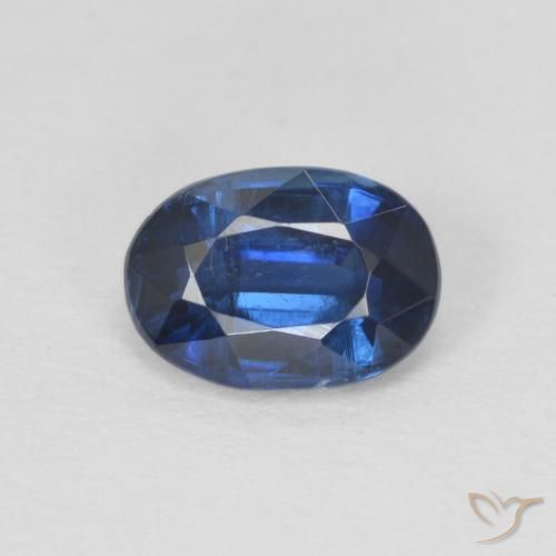 1.02ct 天然 ダークブルー カイヤナイト, 楕円形, SI
