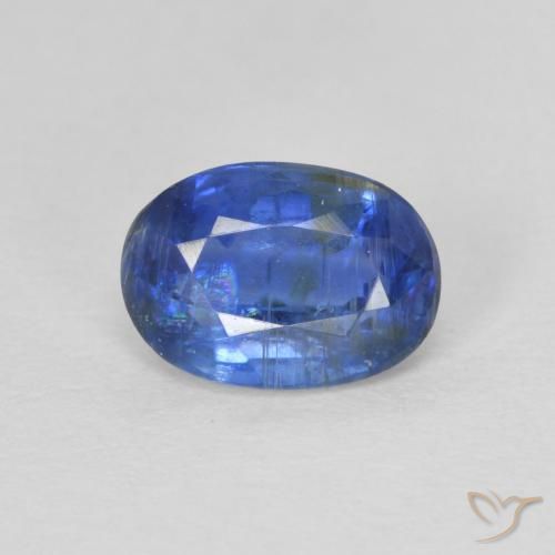 1.07ct 天然 ディープブルー カイヤナイト, 楕円形, SI
