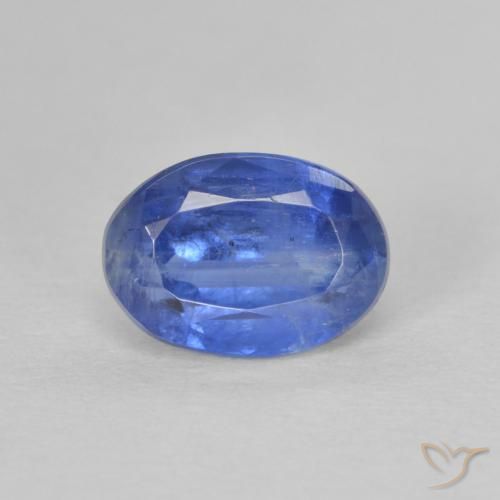 1.17ct 天然 ディープブルー カイヤナイト, 楕円形, SI
