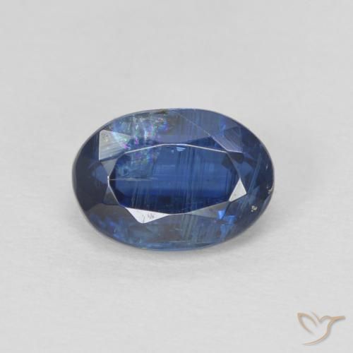 1.32ct 天然 ダークブルー カイヤナイト, 楕円形, SI