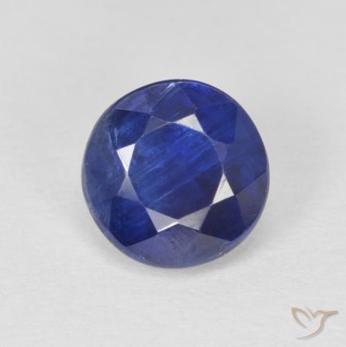 1.22ct 天然 ディープブルー カイヤナイト, ラウンド, SI