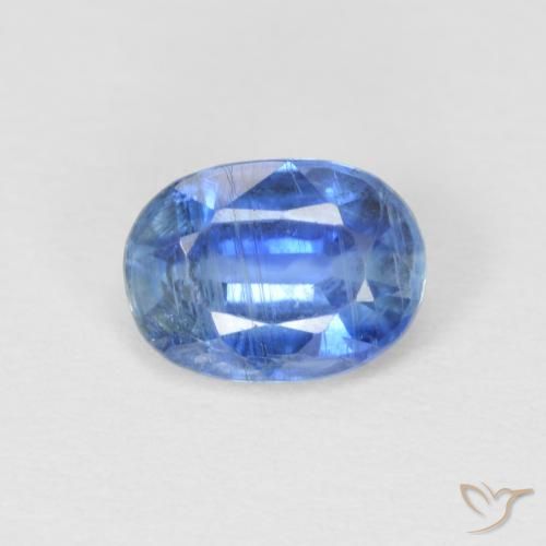 0.99ct 天然 ネイビーブルー カイヤナイト, 楕円形, SI