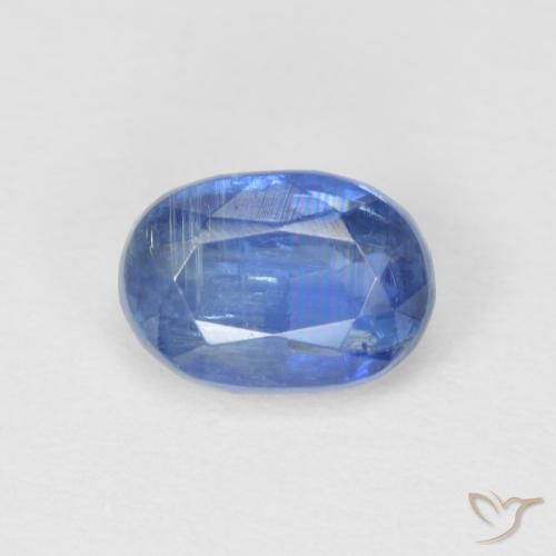 1.26ct 天然 薄いネイビーブルー カイヤナイト, 楕円形, SI
