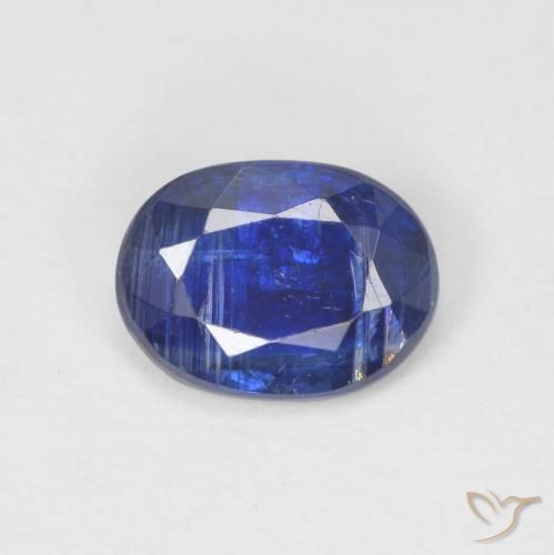 0.88ct 天然 ネイビーブルー カイヤナイト, 楕円形, SI