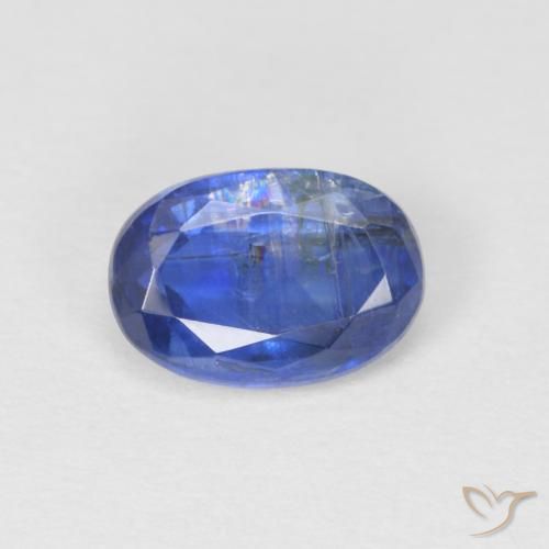 1.07ct 天然 ダークブルー カイヤナイト, 楕円形, SI