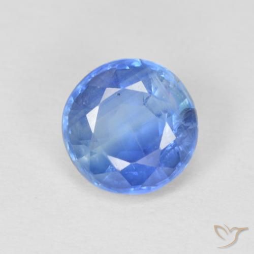 1.06ct 天然 ベイビーブルー カイヤナイト, ラウンド, SI