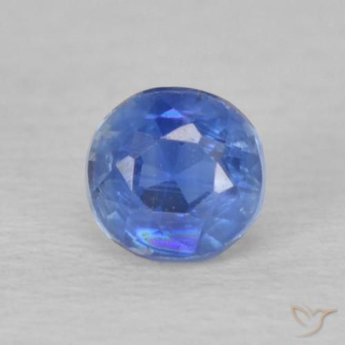 0.36ct 天然 ネイビーブルー カイヤナイト, ラウンド, VS