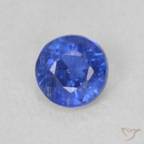 0.29ct 天然 濃いアズールブルー カイヤナイト, ラウンド, VS