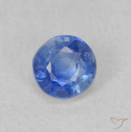0.31ct 天然 ダークブルー カイヤナイト, ラウンド, VS-SI