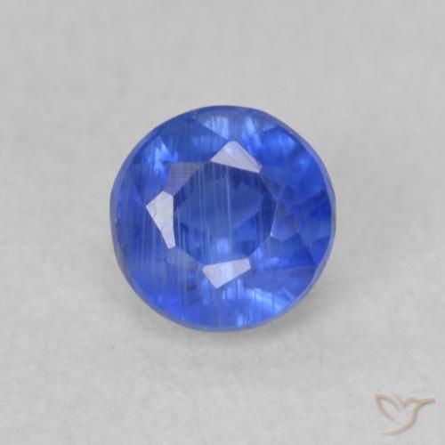 0.38ct 天然 真の青色 カイヤナイト, ラウンド, VS