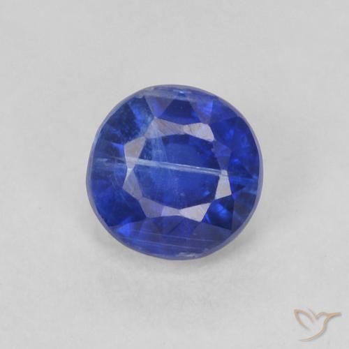 0.43ct 天然 ディープブルー カイヤナイト, ラウンド, SI