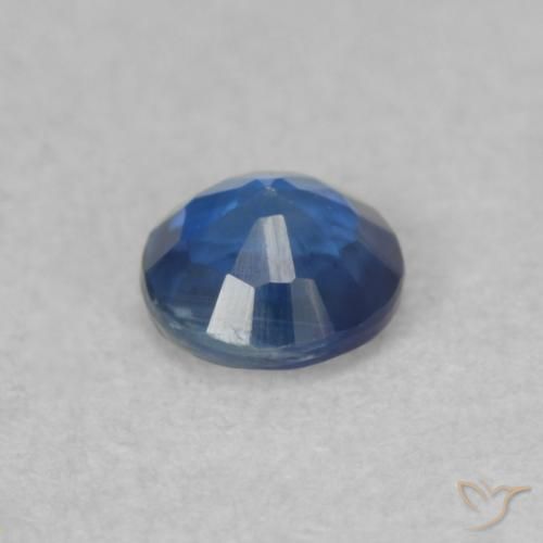 0.36カラットの天然royal blueカイヤナイト、ラウンド、SI