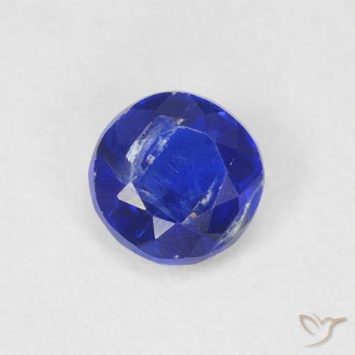 0.33ct 天然 ネイビーブルー カイヤナイト, ラウンド, SI