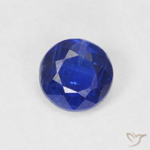 0.34ct 天然 ダークブルー カイヤナイト, ラウンド, SI