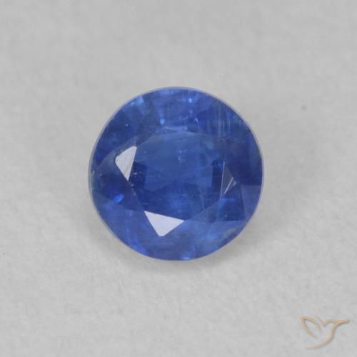 0.43ct 天然 真の青色 カイヤナイト, ラウンド, SI