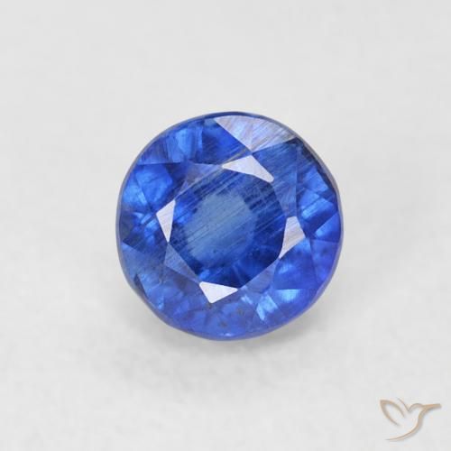 0.45ct 天然 真の青色 カイヤナイト, ラウンド, SI