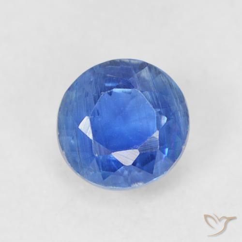 0.51ct 天然 ベイビーブルー カイヤナイト, ラウンド, SI