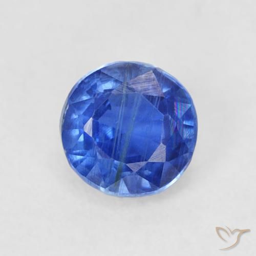0.45ct 天然 真の青色 カイヤナイト, ラウンド, SI