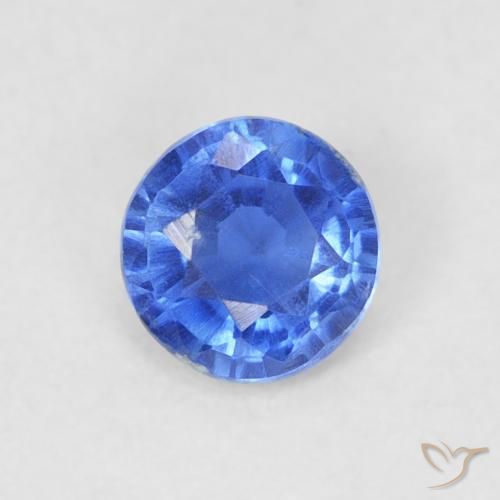 0.31ct 天然 濃いアズールブルー カイヤナイト, ラウンド, VS-SI
