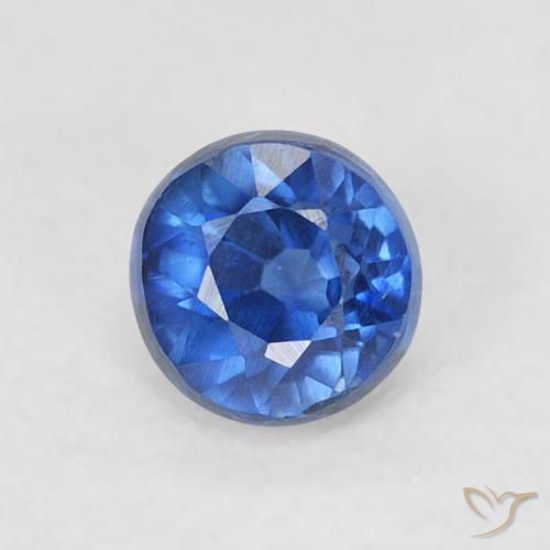 0.48ct 天然 ディープブルー カイヤナイト, ラウンド, VS-SI