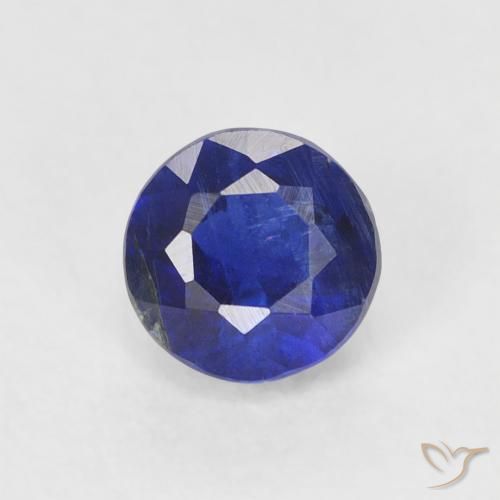 0.44ct 天然 明るいブルー カイヤナイト, ラウンド, SI