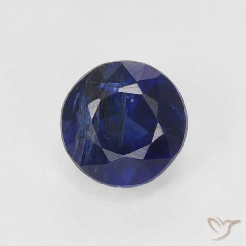 0.54ct 天然 とても濃い青 カイヤナイト, ラウンド, SI