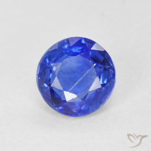 0.67ct 天然 ネイビーブルー カイヤナイト, ラウンド, SI