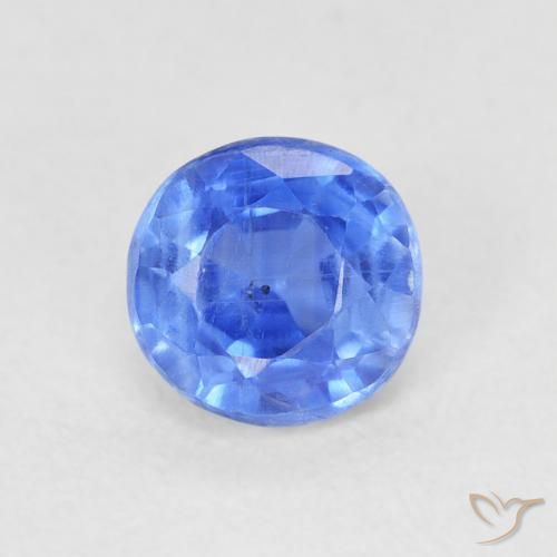 0.77ct 天然 濃いアズールブルー カイヤナイト, ラウンド, SI