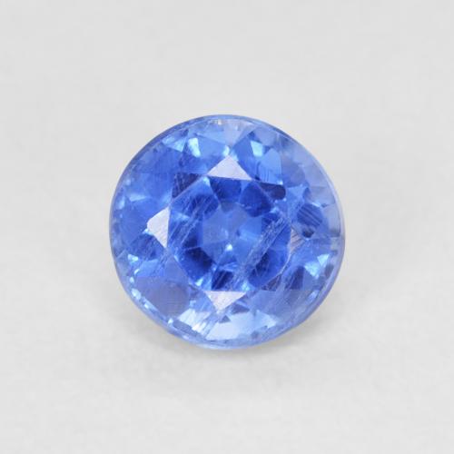 0.71ct 天然 濃いアズールブルー カイヤナイト, ラウンド, SI