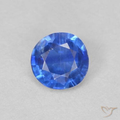 0.31ct 天然 濃いアズールブルー カイヤナイト, ラウンド, VS-SI