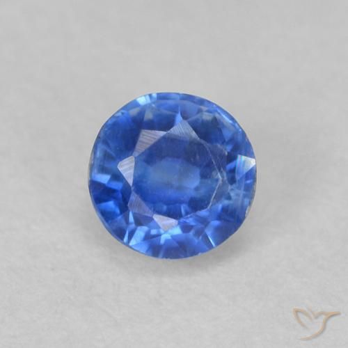 0.48ct 天然 明るいブルー カイヤナイト, ラウンド, VS-SI