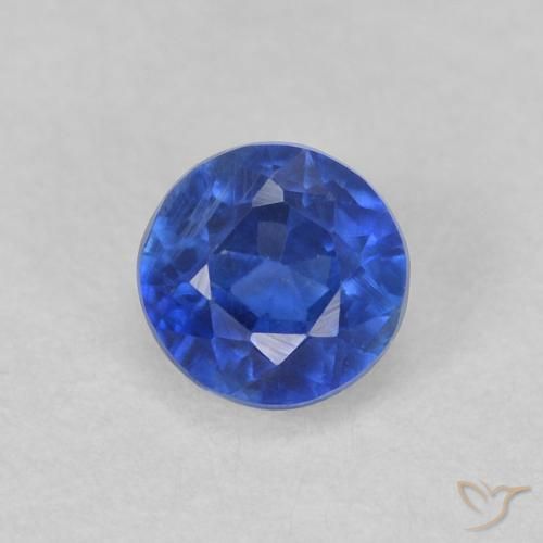 0.52ct 天然 真の青色 カイヤナイト, ラウンド, VS-SI