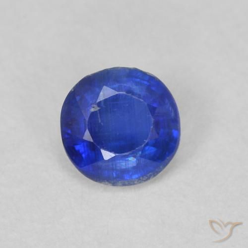 0.32ct 天然 明るいブルー カイヤナイト, ラウンド, VS-SI
