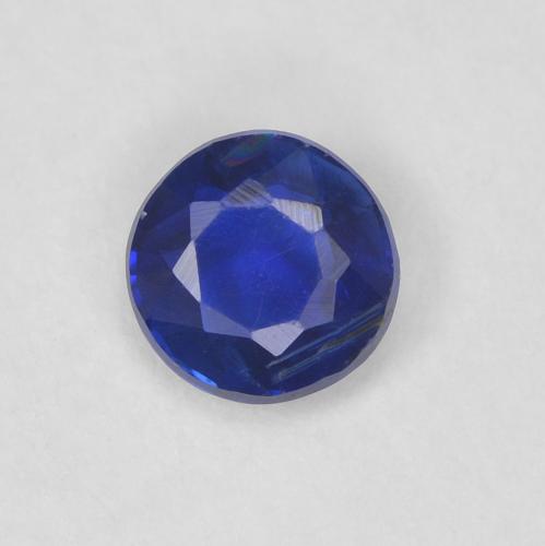 0.34ct 天然 ダークブルー カイヤナイト, ラウンド, VS-SI