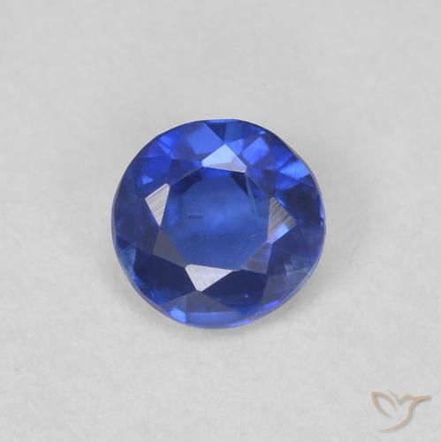 0.34ct 天然 真の青色 カイヤナイト, ラウンド, VS-SI