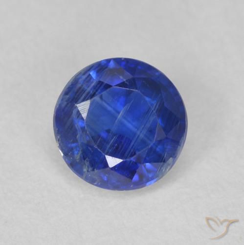 0.72ct 天然 真の青色 カイヤナイト, ラウンド, SI