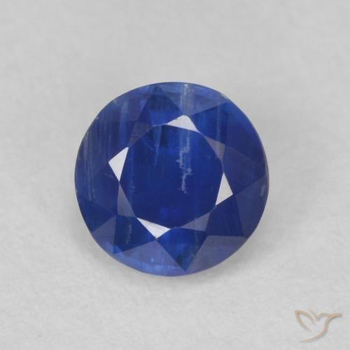 0.66ct 天然 ネイビーブルー カイヤナイト, ラウンド, SI