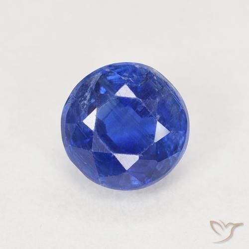 0.71ct 天然 ネイビーブルー カイヤナイト, ラウンド, SI