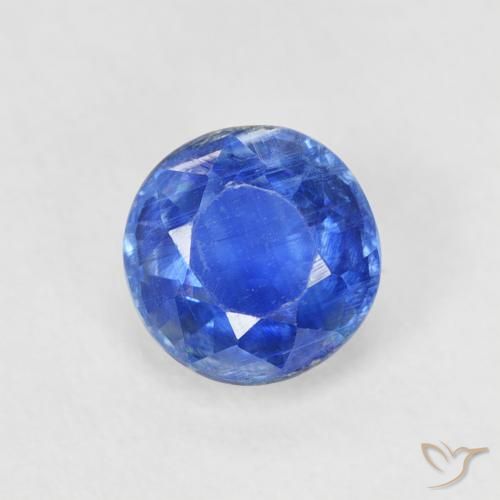 0.82ct 天然 明るいブルー カイヤナイト, ラウンド, SI