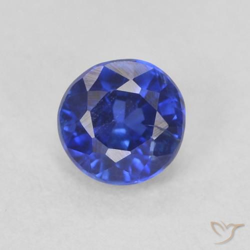 0.39ct 天然 ロイヤルブルー カイヤナイト, ラウンド, VS-SI