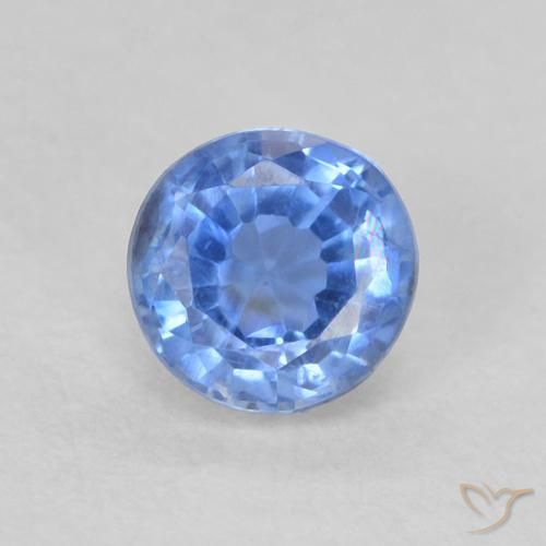 0.43ct 天然 ベイビーブルー カイヤナイト, ラウンド, VS-SI