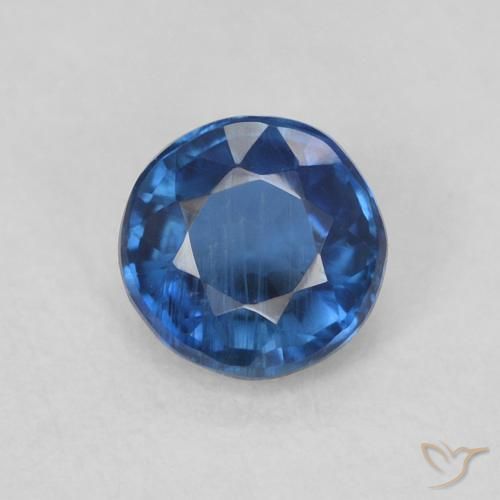 0.36ct 天然 ネイビーブルー カイヤナイト, ラウンド, SI