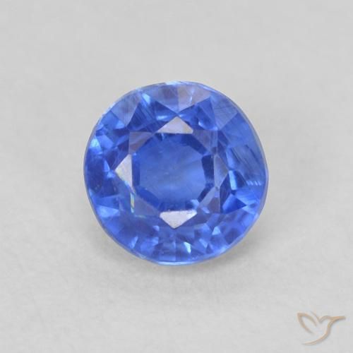 0.44ct 天然 濃いアズールブルー カイヤナイト, ラウンド, SI