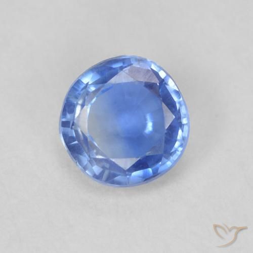 0.38ct 天然 ライトブルー カイヤナイト, ラウンド, VS-SI
