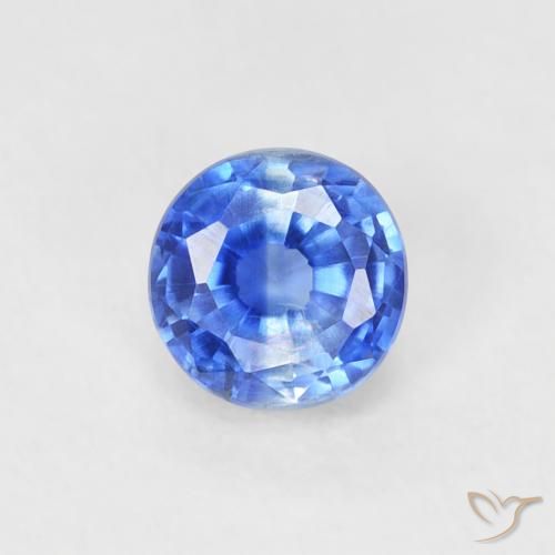 0.41ct 天然 真の青色 カイヤナイト, ラウンド, VS-SI