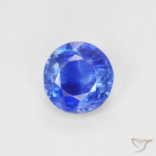 0.32ct 天然 濃いアズールブルー カイヤナイト, ラウンド, VS-SI